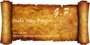 Gyöngy Paula névjegykártya